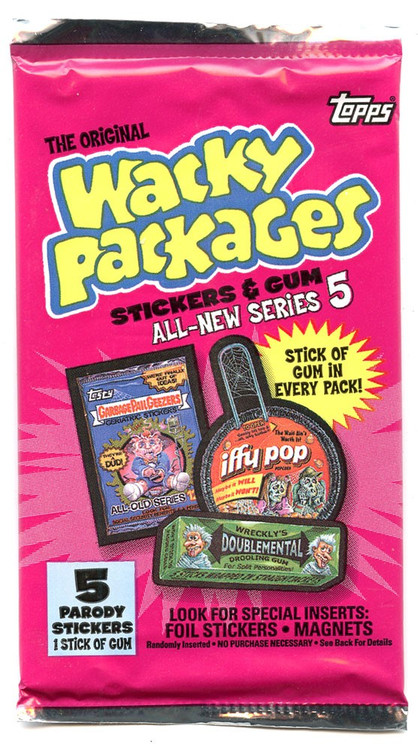 Wacky Packages Wacky Packages All-New Series 5 Trading Card Pack Topps ...