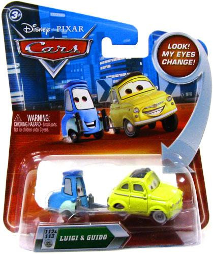 Disney Cars Lenticular Eyes Series 2 Luigi Guido 155 Diecast Car Mattel ...