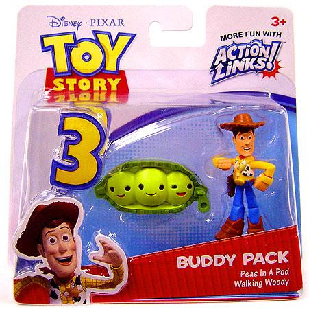 Toy Story 3 Action Links Buddy Pack Walking Woody Peas In A Pod Mini ...