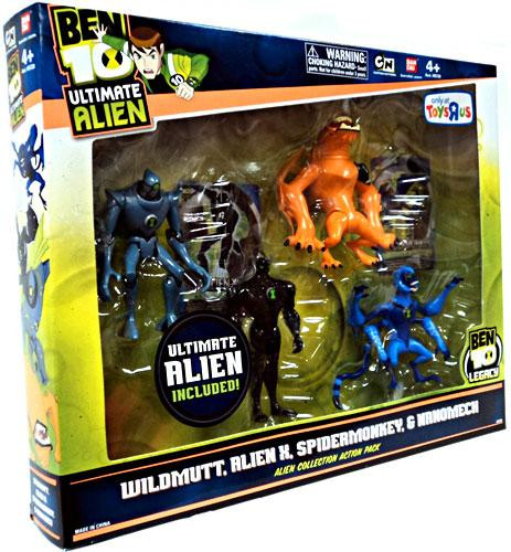 Ben 10 Ultimate Alien Alien Collection Action Pack 2 Exclusive 4 Action ...