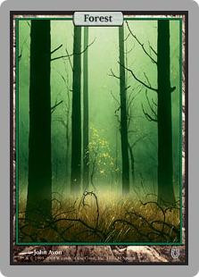 Magic The Gathering Unhinged Single Card Basic Land Forest 140 Foil