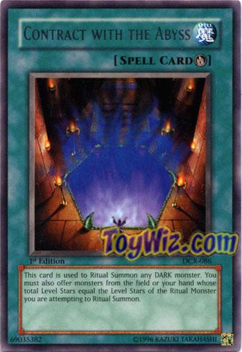 Yu-Gi-Oh! Carta 'Contract With The Abyss' (DCR-086) | 1st Edition Rara Da Dark Crisis | Singola Per TCG