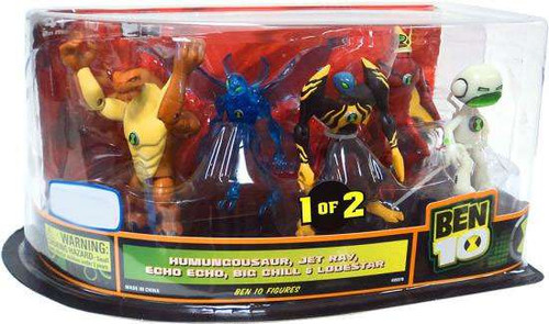 Ben 10 Humungousaur, Jet Ray, Echo Echo, Big Chill Lodestar Exclusive 4 ...