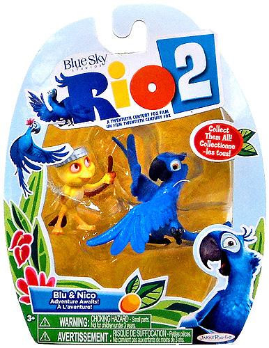 Rio 2 Blu Nico Mini Figure 2-Pack Jakks Pacific - ToyWiz