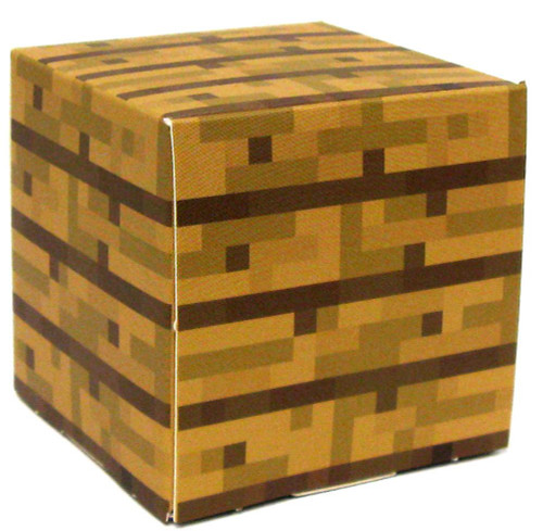 Minecraft Wooden Plank Block Papercraft Single Piece 