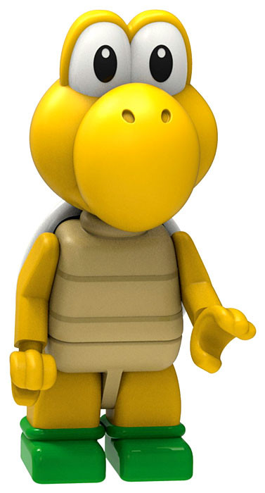 knex super mario koopa troopa 2 inch minifigure loose