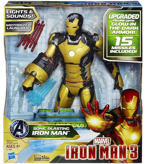 iron 3 lights sounds sonic blasting iron 8 figure glow in the armor hasbro iron 3 lights sounds sonic blasting iron 8 figure glow in the armor hasbro
