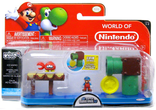 World of Nintendo New Super Mario Bros U Micro Land Playset Ice Mario ...