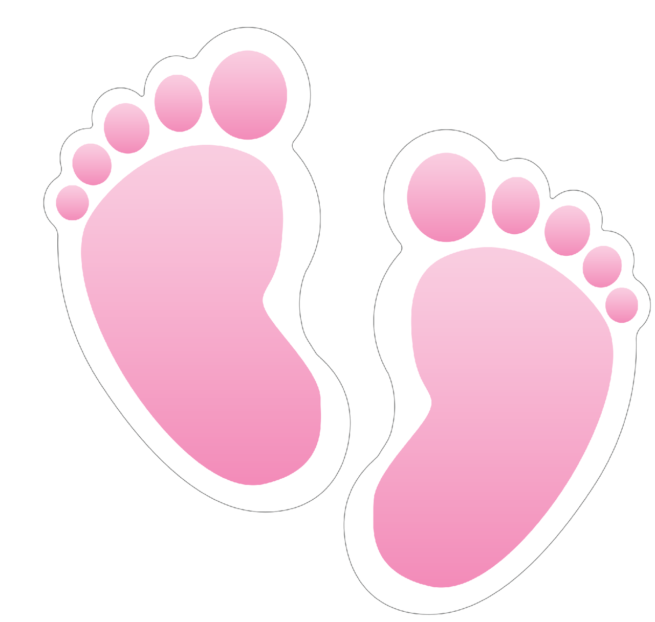 Baby Footprints Peel And Stick Creative Safety Supply