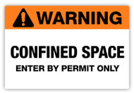 Warning - Falling Object Risk Label