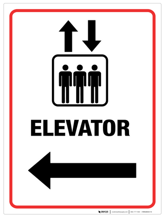 Elevator - Wall Sign | Creative Safety Supply