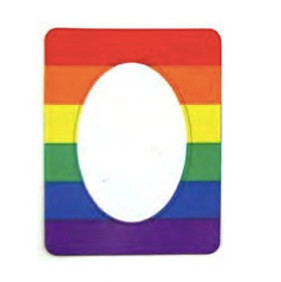 Kühlschrankmagnet,Magnetschild Motiv Flagge:Regenbogen Gay-Pride