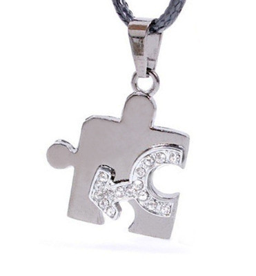 FREE Pendant with $45 or more. Coupon Code: BLINGMALE - (1) One Male CZ Bling Puzzle Steel & Mars Symbol Men's Gay Pride Pendant - Gay Pride Necklace