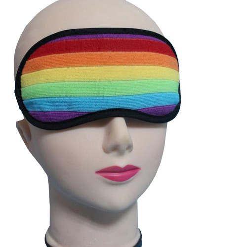 GLBT Striped Rainbow Blindfold - LGBT Gay & Lesbian Pride Romantic Gifts and Accessories