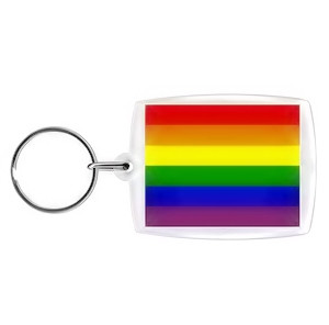 Lgbt Rainbow Flag Keychain - Lgbt Gay And Lesbian Pride - Rainbow Accessories And Gifts