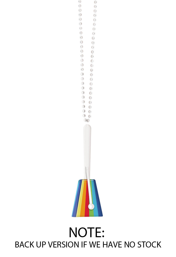 Lgbt Party Noise Maker - Rainbow Clacker Necklace - Lgbt Gay & Lesbian Pride Parade Merchandise