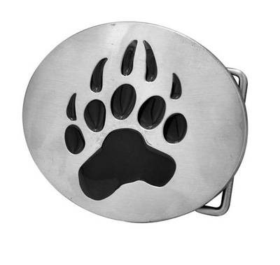 Bear Pride Oval Steel Belt Buckle - Gay Pride Clothing Accessories