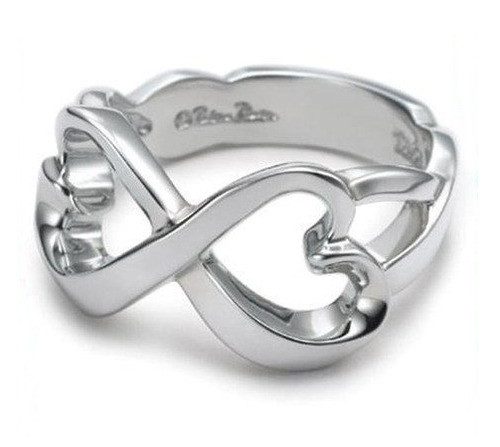 Infinity - (heart Knots) Love & Commitment Ring (.925 Sterling Silver Electroplated Ring)