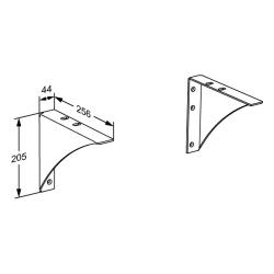 MATRIX brackets for wash basin, fixed height