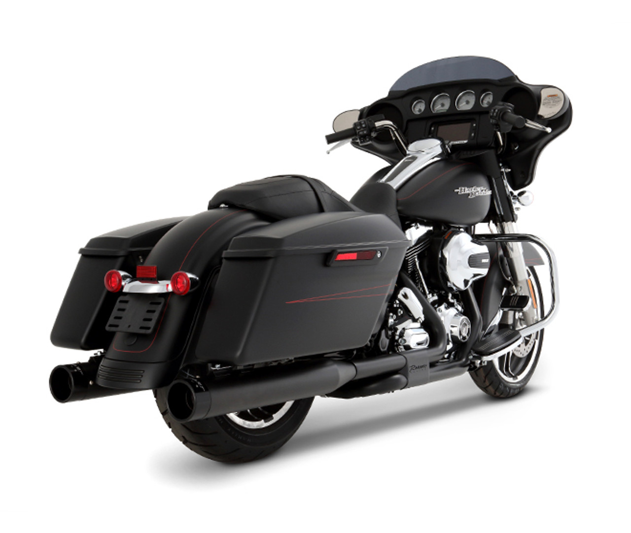 Rinehart Racing 4 inch Slimline Duals Exhaust System for Harley