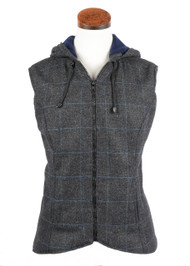 Women's Casual Hooded Tweed Gilet