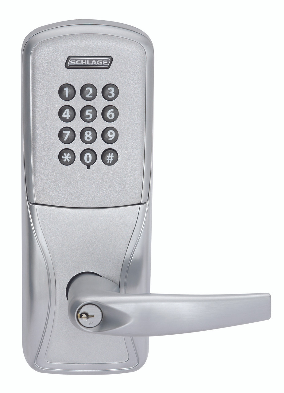 Schlage Electronic AD 300 Series Networked Hardwired Locks Exit Trim - Surface Vertical Rod