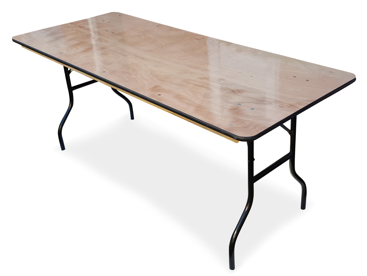 6 Ft Wooden Trestle Table - Next Day Shipping Available | Front Row ...