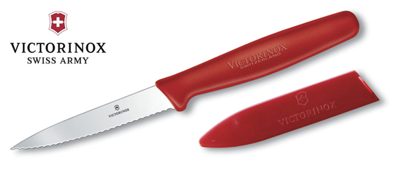 Victorinox 57611 Little Vicky Paring Knife - 3.25" Serrated Edge Blade ...