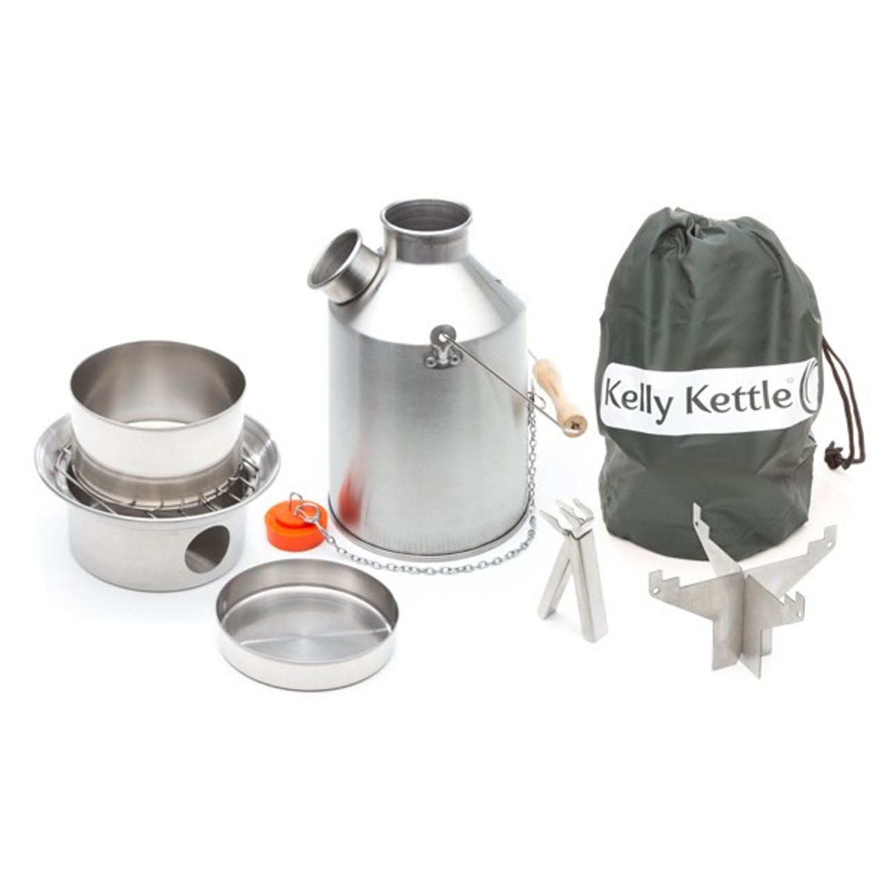Kelly Kettle 50114 Stainless Steel Medium Scout 1.1L Kettle Basic