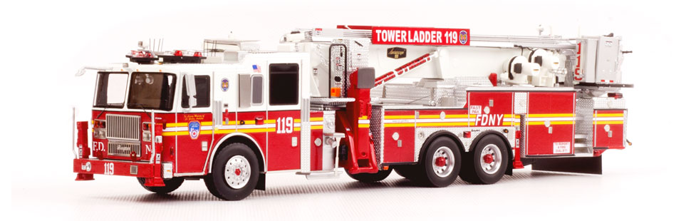 FDNY Tower Ladder 119 museum grade replica FDNY Tower Ladder 119 museum grade replica