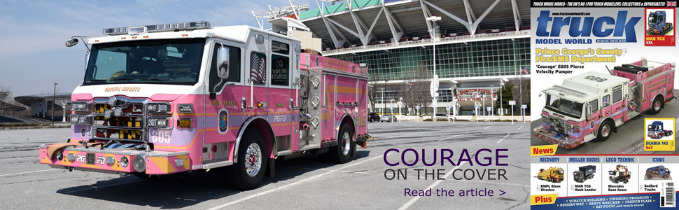 PGFD Courage featured on the cover of Truck Model World PGFD Courage featured on the cover of Truck Model World