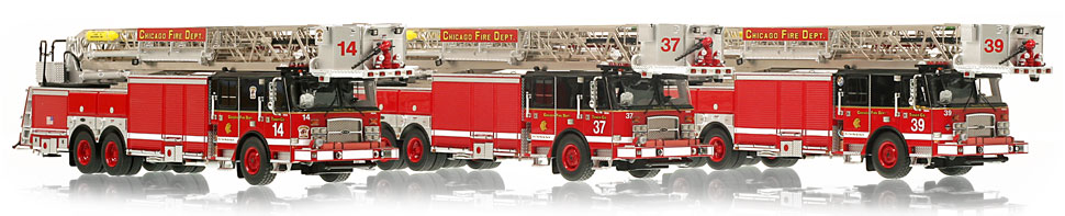 New Chicago Fire Department Tower Ladder scale model fire trucks New Chicago Fire Department Tower Ladder scale model fire trucks