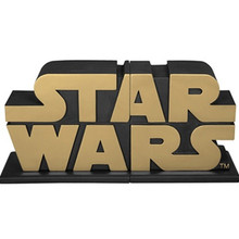 Gold Star Wars Logo Bookends - AFX Exclusive Thumbnail 2