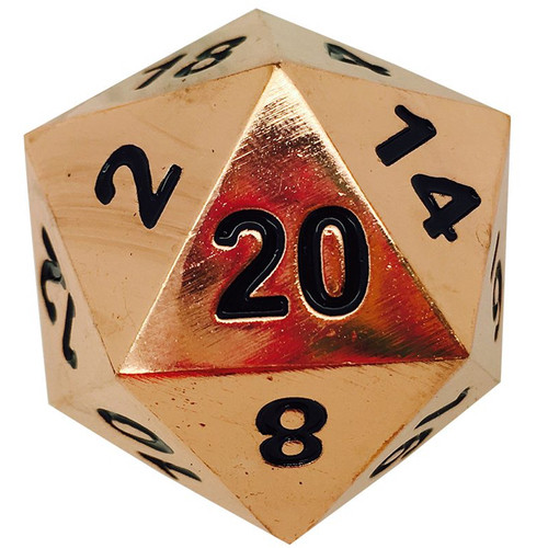Norse Foundry - Copper Still - 1 x 45mm D20 Dice "The Boulder" - Picture 1 of 1