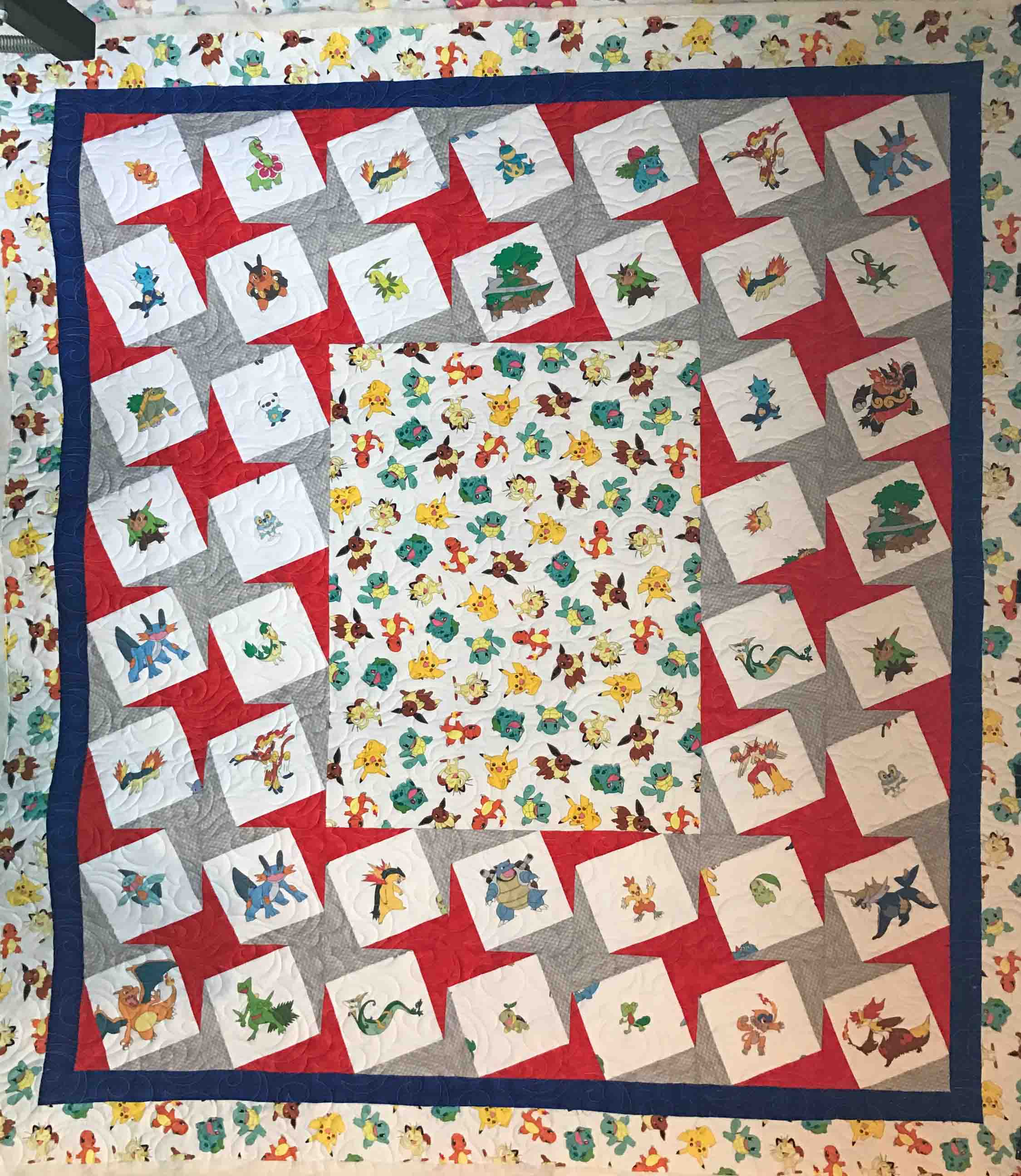 A Quilt From Our Studio - Pokemon! - My Creative Stitches