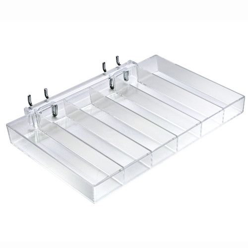 Six Compartment Tray for Pegboard / Slatwall / Counter Azar Displays