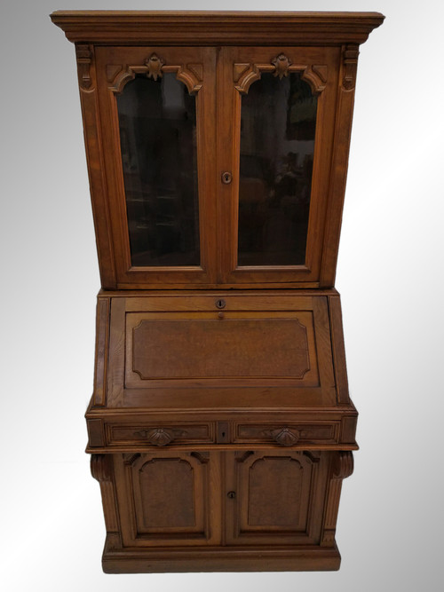 19525 Antique Victorian Civil War Era Walnut Secretary Desk - Maine ... 19525 Antique Victorian Civil War Era Walnut Secretary Desk. Image 1 - 19525 Antique Victorian Civil War Era Walnut Secretary Desk - Maine