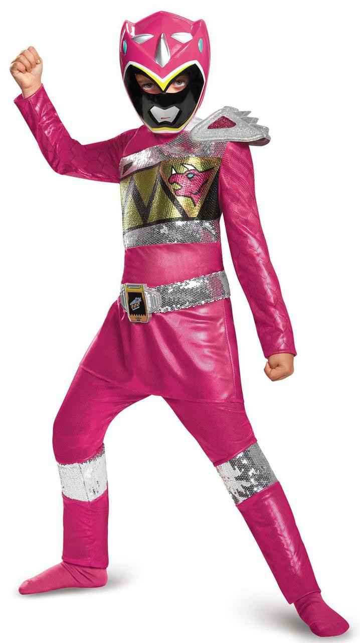 Power Rangers Dino Charge: Pink Ranger Sequin Deluxe Child ...