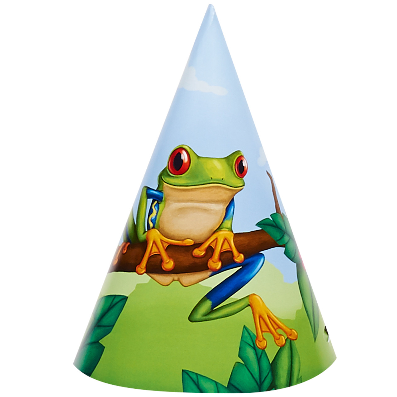 Jungle Party Cone Hats (8) ThePartyWorks
