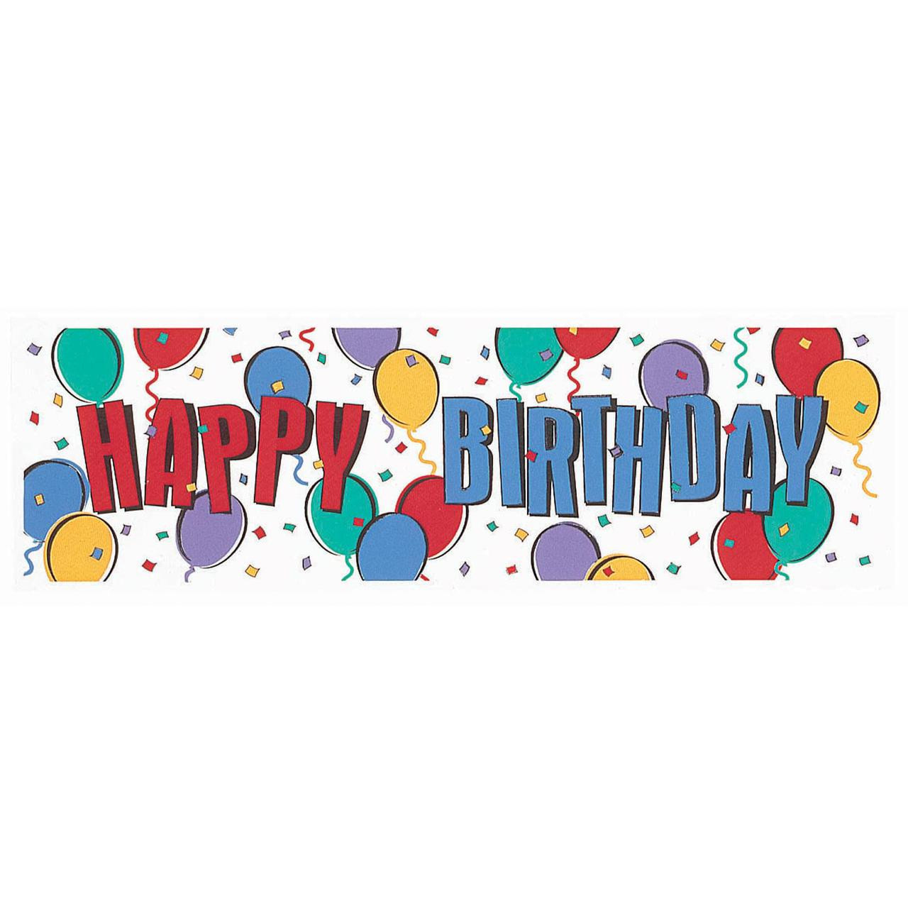 Happy birthday balloons banner Happy birthday balloons banner