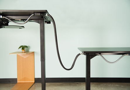Power grouped workstations with the UPLIFT Desk Power & Data Link
