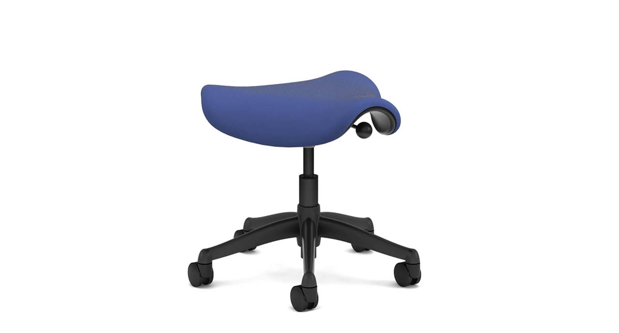 ergonomic chair betterposture saddle chair. features a triangular cushion that encourages users to sit in ergonomic chair betterposture saddle