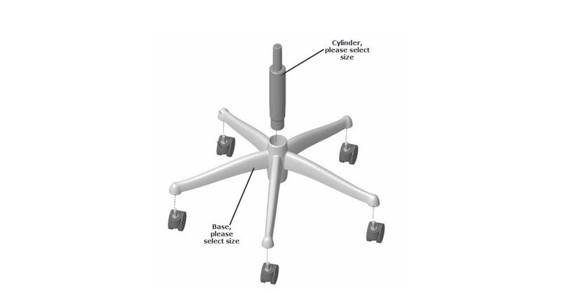 humanscale freedom chair replacement base & cylinder parts humanscale freedom chair replacement base & cylinder parts