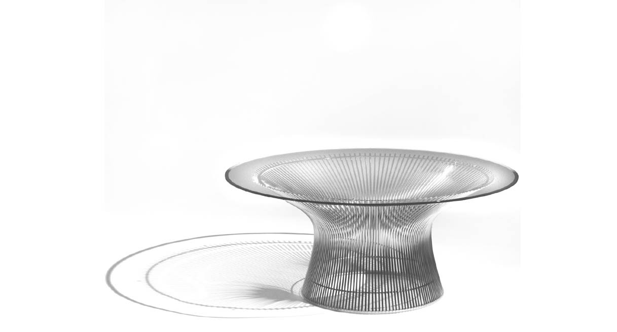 Knoll Platner Coffee Table Shop Knoll Platner Coffee Tables - Vertical Steel Wire Rods Welded To Circular Horizontal And Edgeframing Rods knoll platner coffee table shop knoll platner coffee tables - vertical steel wire rods welded to circular horizontal and edgeframing rods