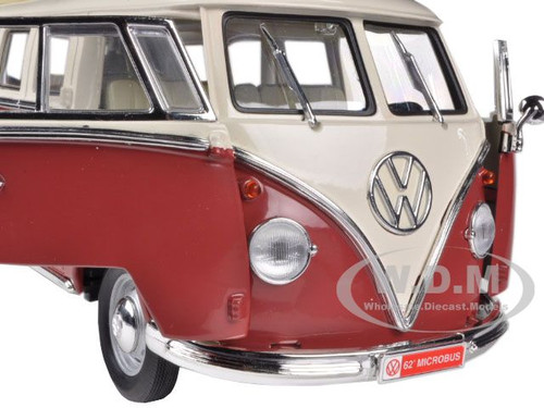 1962 VOLKSWAGEN Microbus Brown 1//18 Diecast Car Model by Road Signature 92328 for sale online