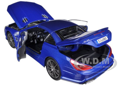 2012 MERCEDES SL 63 AMG BLUE 1/18 DIECAST MODEL CAR BY MAISTO
