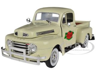1949 FORD F-1 DELIVERY TRUCK CREAM & TOMATO CRATES 1/32 SIGNATURE