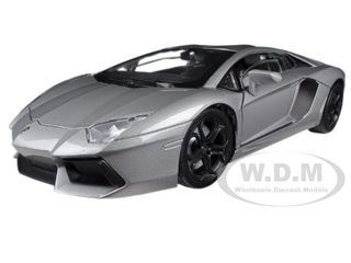 LAMBORGHINI AVENTADOR LP700-4 GRAY 1/18 DIECAST MODEL CAR BY