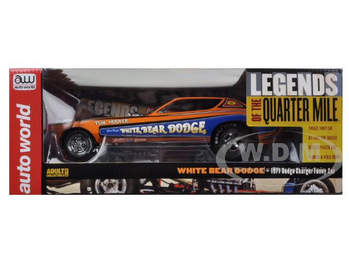 1971 dodge charger tom hoover white bear nhra funny car 1 18 diecast model car autoworld aw1161 diecast