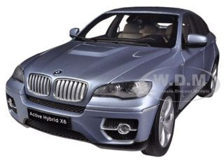 BMW X6 Active Hybrid Blue Water Metallic 1/18 Diecast Car Model